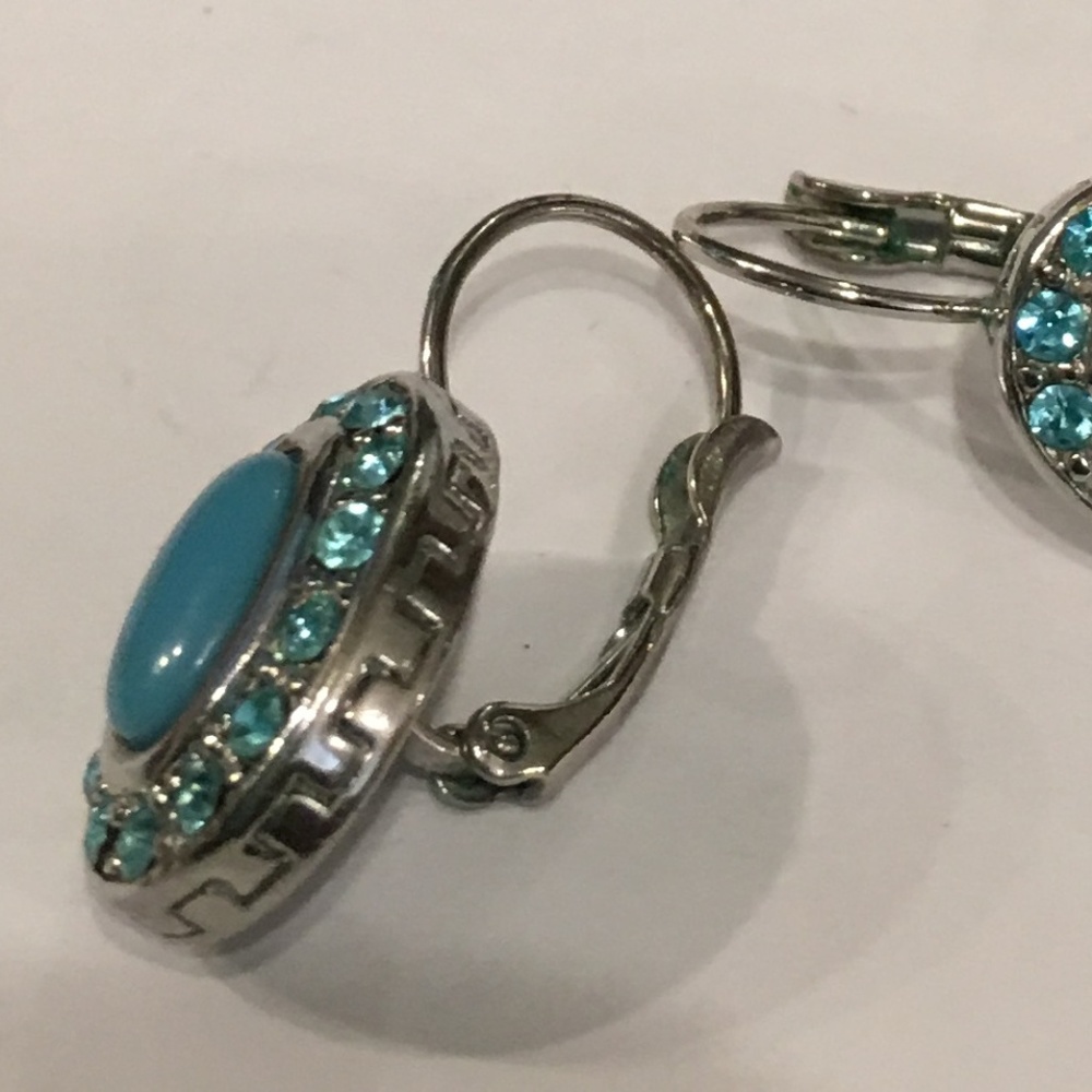 Drop Rhinestone Earrings - Picture 3 of 3
